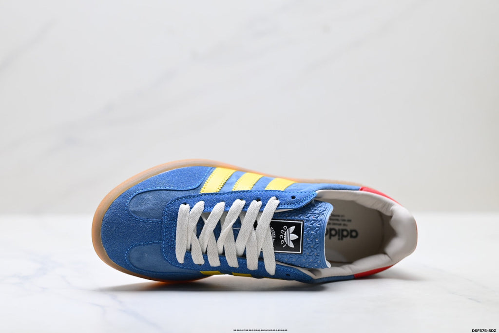 adidas x Gucci Gazelle Blue Yellow Sneakers