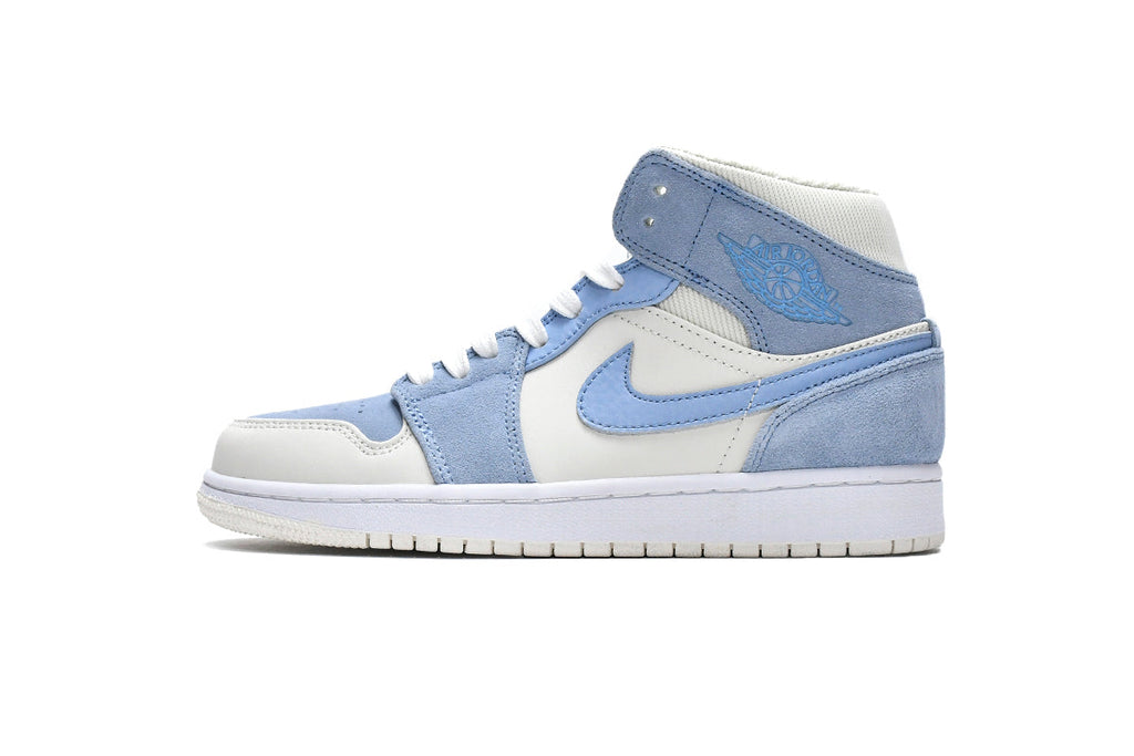 Air Jordan 1 Mid Mixed Textures Blue Reps Sneaker DA4666-100