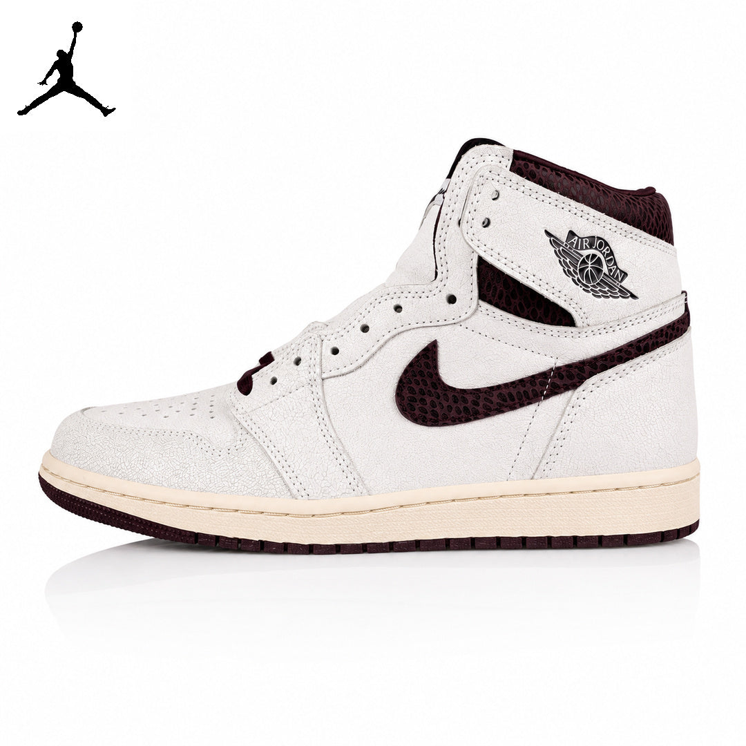 Air Jordan 1 High Cracked Snakeskin Unisex Sneakers DO7097-100