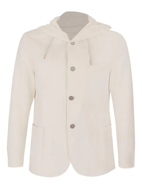 Eleventy hooded buttoned blazer