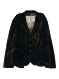 Ziggy Chen ruched blazer in velvet