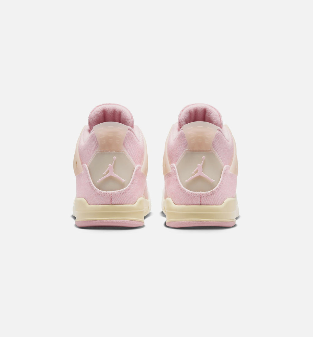 Air Jordan 4 Retro Pink Pearl & Iced Carmine Preschool Lifestyle Shoes - Pearl Pink/Iced Carmine/Coconut Milk