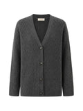 RETORI ribbed-knit V-neck cardigan
