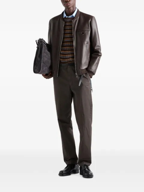 Prada reversible nappa leather bomber jacket