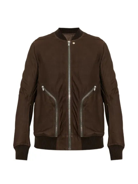 Rick Owens Tower Heizer flight jacket in feather nappa