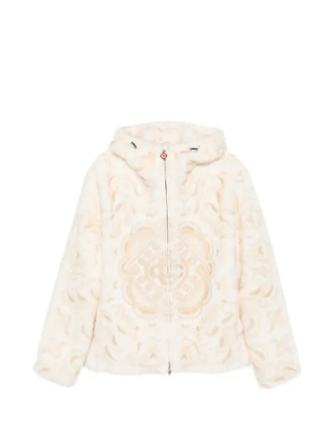 Casablanca faux-fur hooded jacket
