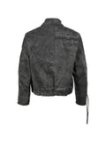UNDER THE SIGN patchwork waxed-cotton bomber jacket