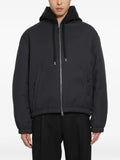 SALON C. LUNDMAN hooded bomber jacket