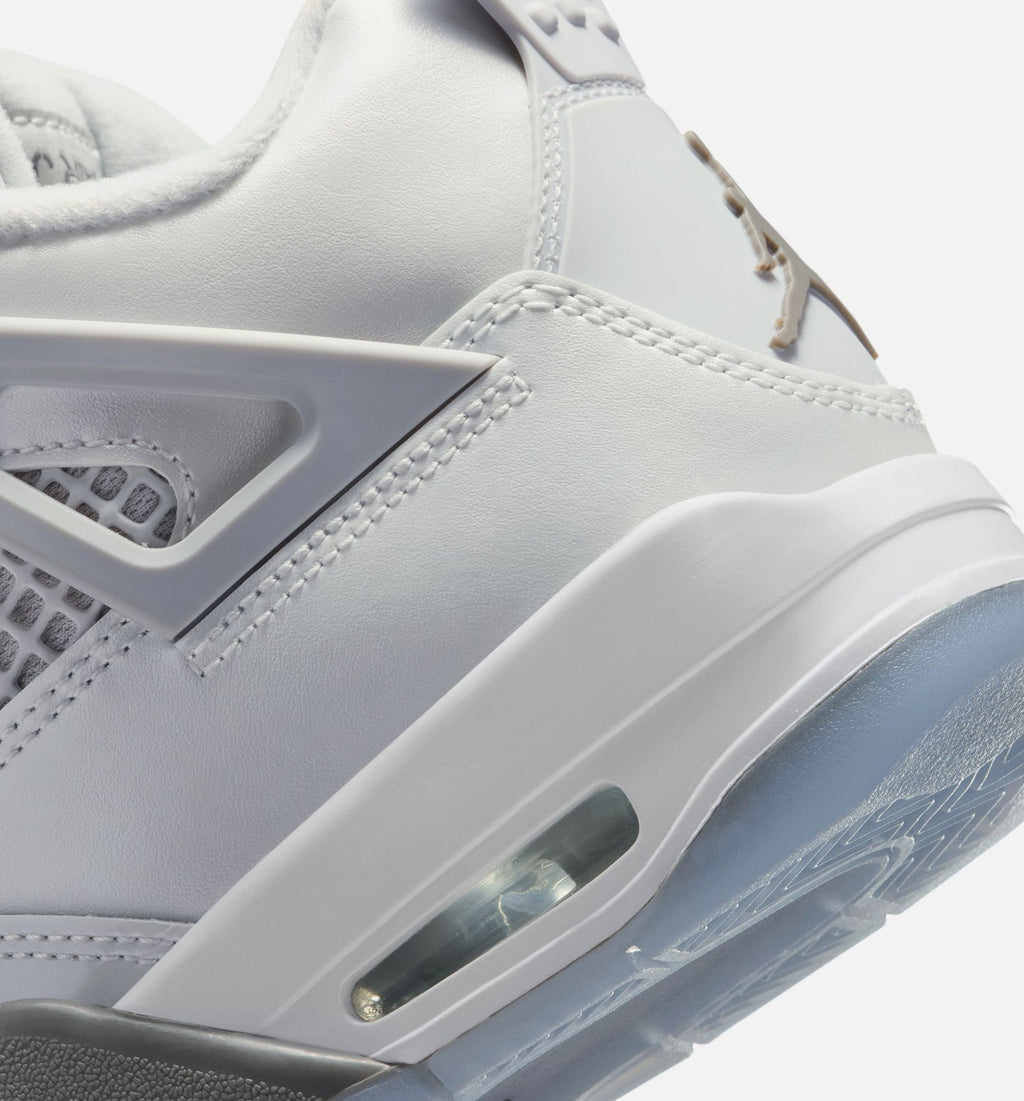 Air Jordan 4 Retro Blue Chill | Grade School Lifestyle Shoe | Photon Dust/Blue Chill/Flat Pewter/White/Blue Tint