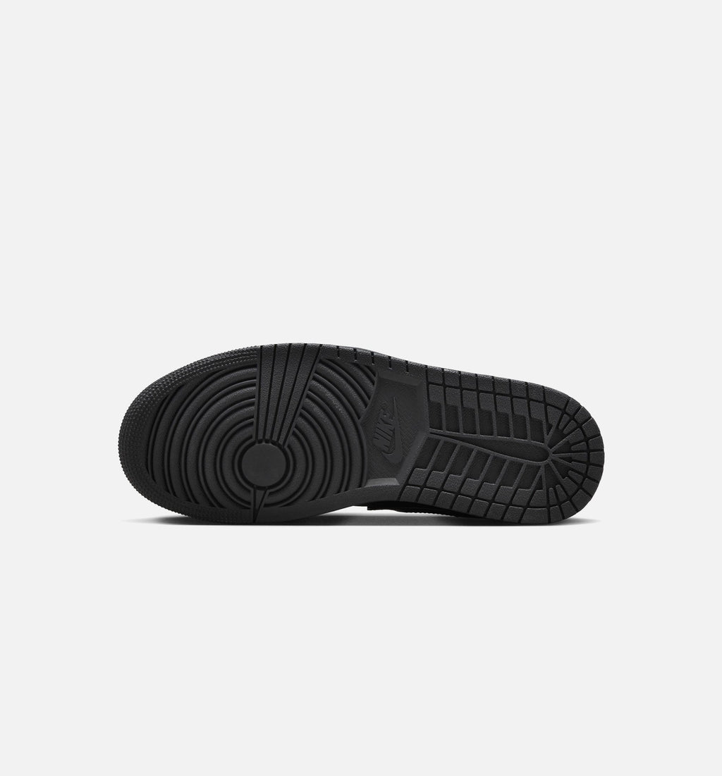 Air Jordan 1 Low Patent Elephant Women's Lifestyle Shoes – Black/White/Metallic Silver