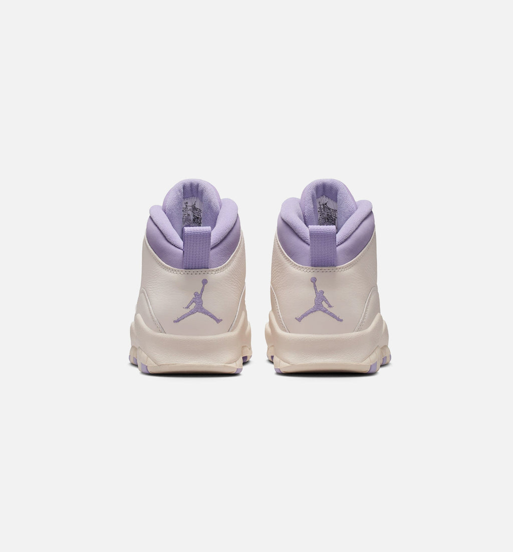 Air Jordan 10 Retro Hydrangeas Women's Lifestyle Shoes - Chalk White/Hydrangea/Wild Grape