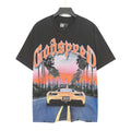 Godspeed Washed Black Racing Car Graphic T-Shirt