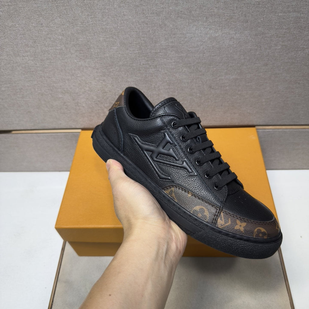 Louis Vuitton Monogram Accent Low-Top Sneakers