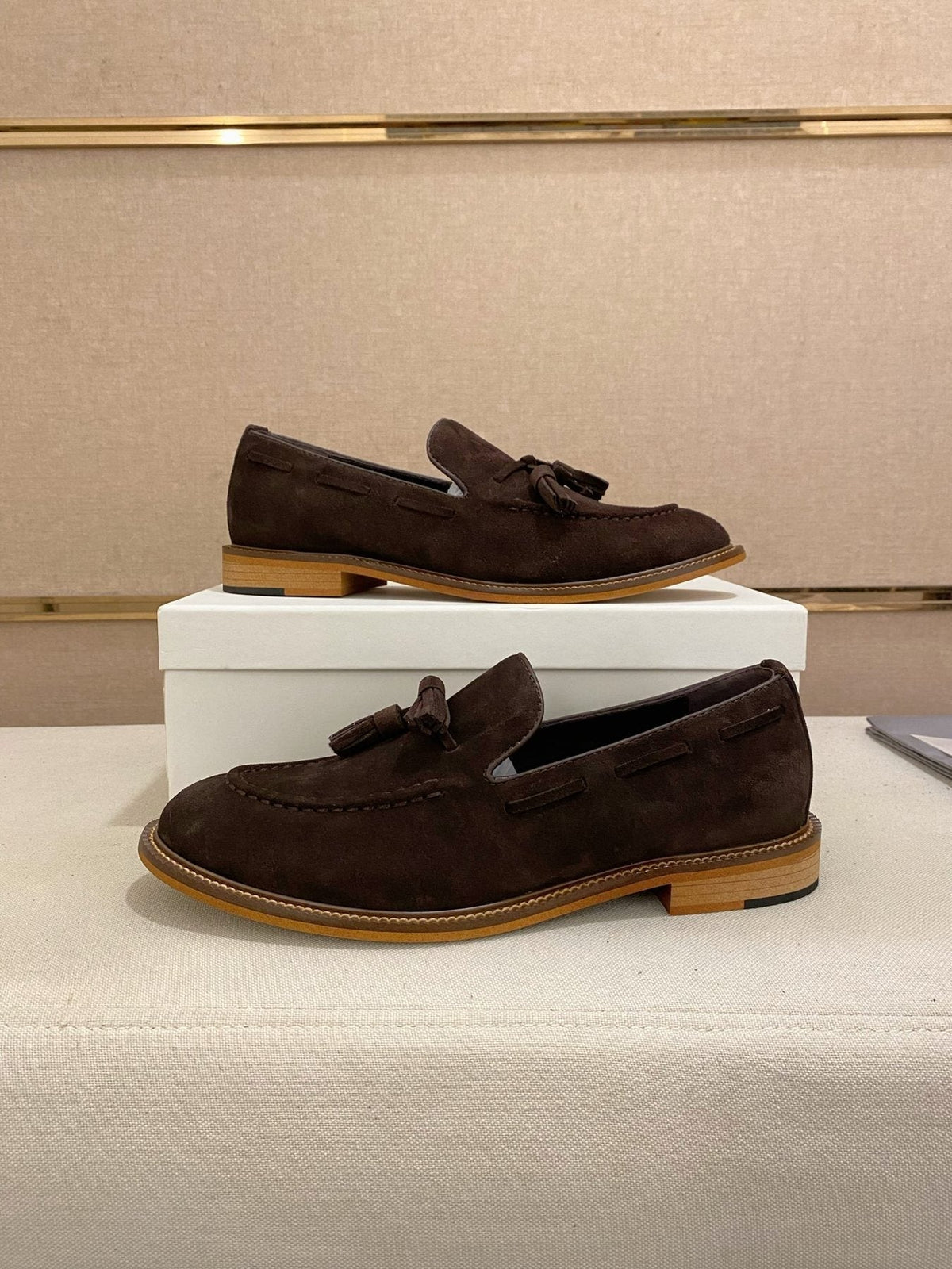 Brunello Cucinelli Suede Tassel Loafers